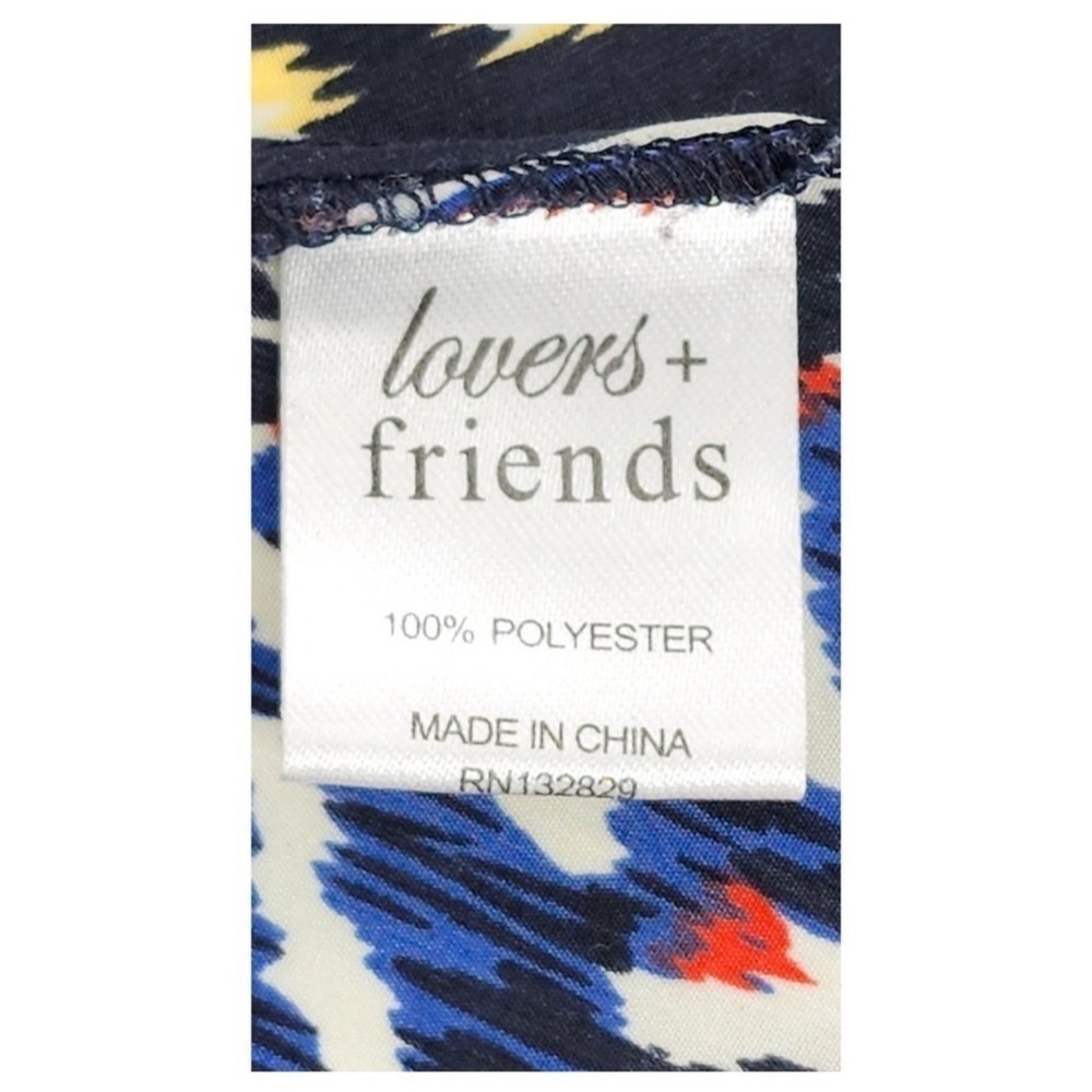 EXCELLENT CONDITION! lovers and friends long sleeve colorful blouse size M - Picture 8 of 12